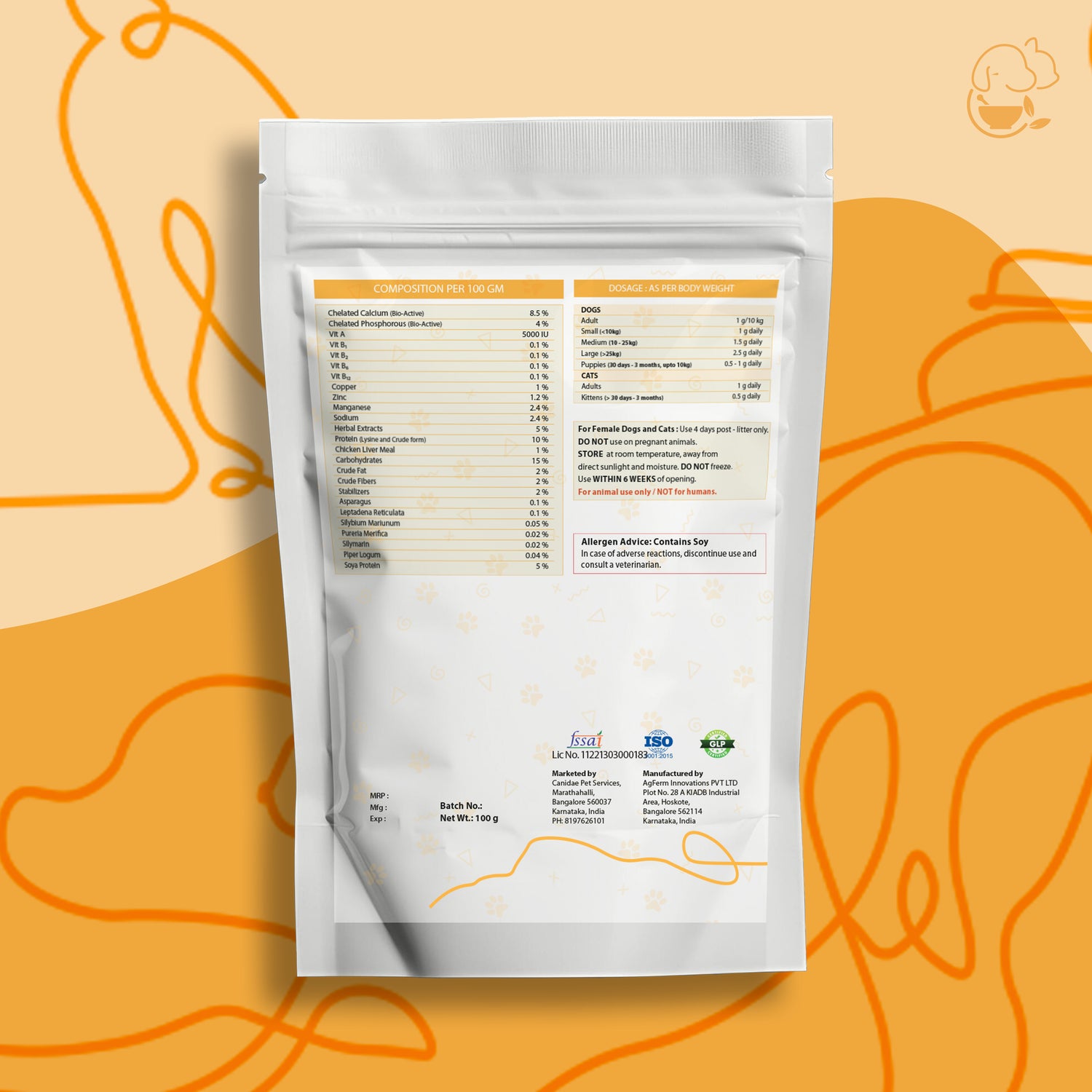 Cani Cal – Natural Calcium & Bone Strength Support for Pets