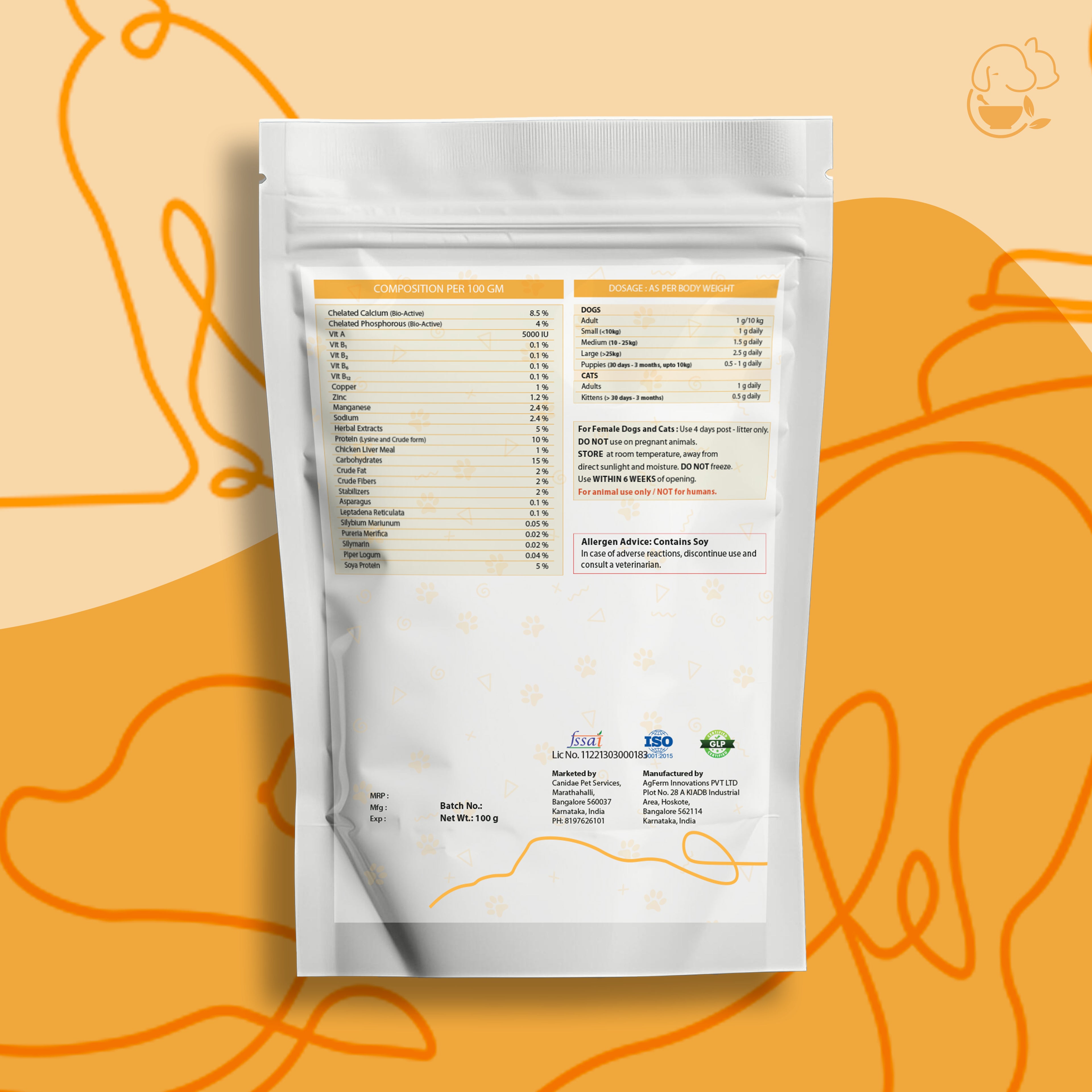 Cani Cal – Natural Calcium & Bone Strength Support for Pets