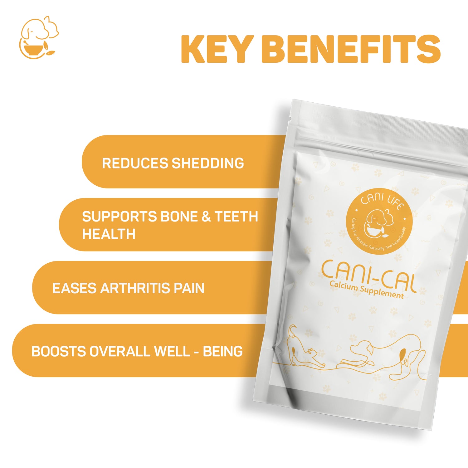 Cani Cal – Natural Calcium & Bone Strength Support for Pets