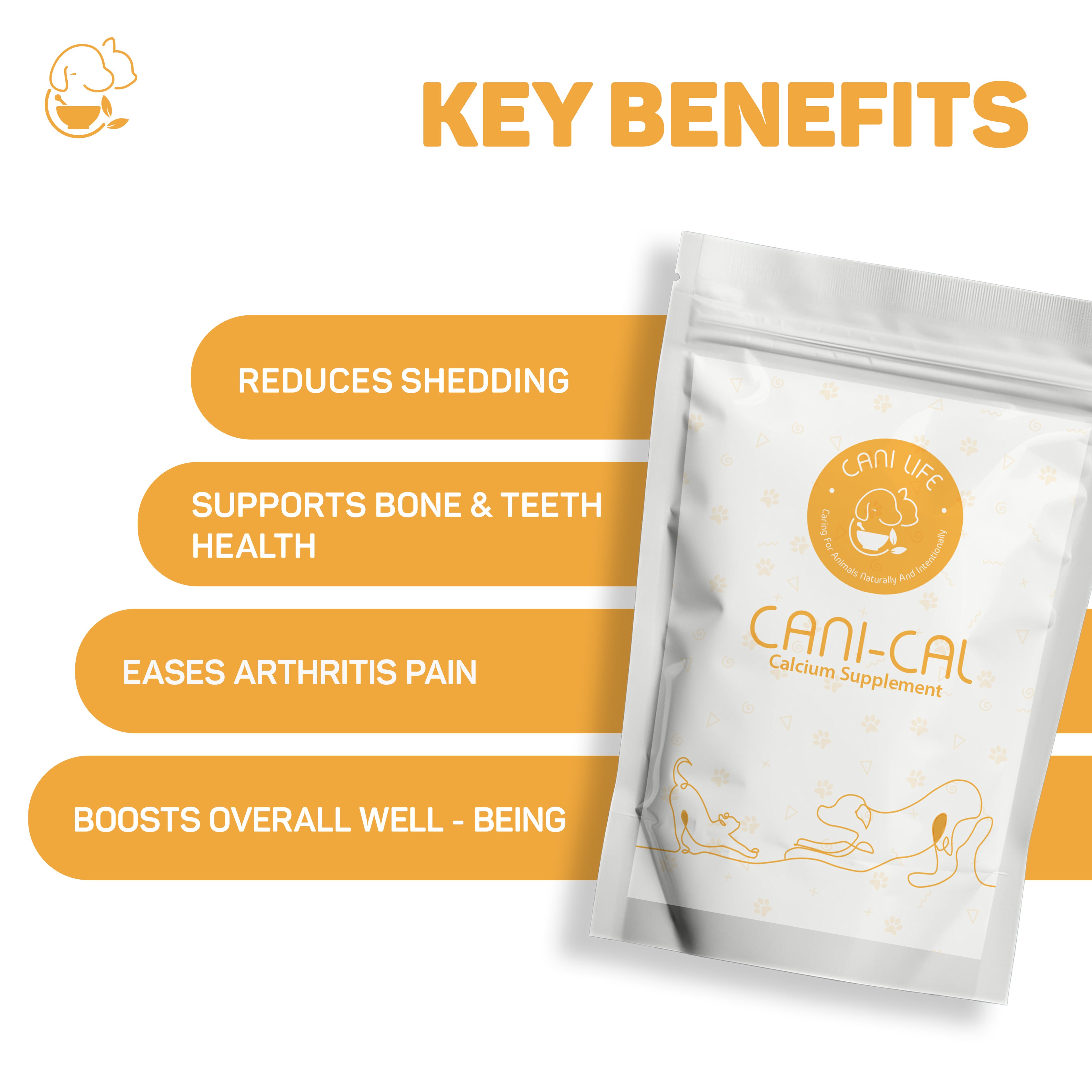 Cani Cal – Natural Calcium & Bone Strength Support for Pets